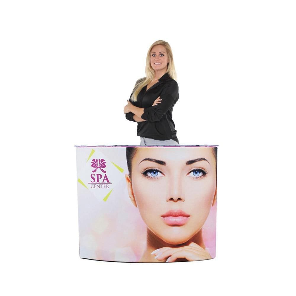 EZ Fabric Curved Counter - WS Display