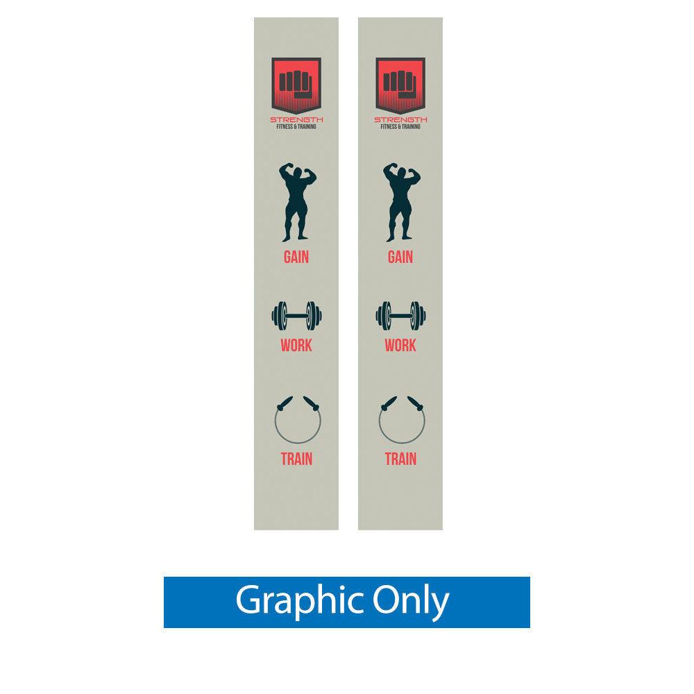 7.5 H Lumiere Light Wall® Dye Sub Backlit End Cap (Graphic Only) - WS Display