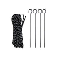 Rope and Stake Set for Casita Canopy (includes 4 Stakes & 4 Bungee Ropes) - WS Display