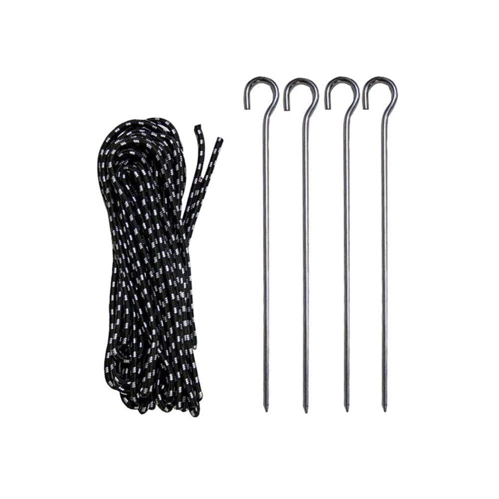Rope and Stake Set for Casita Canopy (includes 4 Stakes & 4 Bungee Ropes) - WS Display