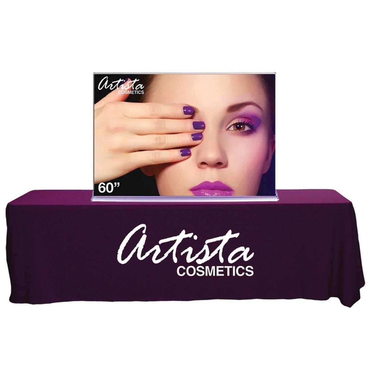 60" SilverStep Tabletop Retractable Banner Stand (Silver) - WS Display